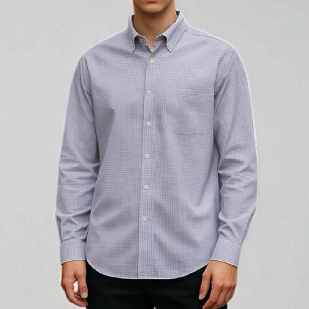 Brooks Brothers Regent Regular-Fit  Cotton Ainsley Collar, Check Dress Shirt